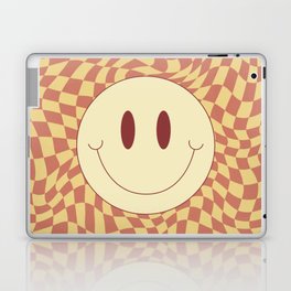 yellow and brown smiley Laptop Skin
