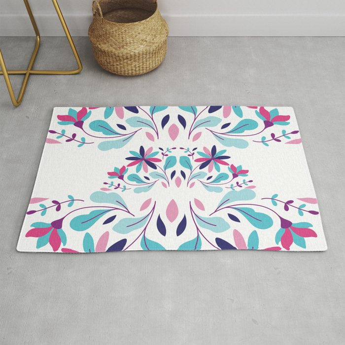 Art otomi floral Rug