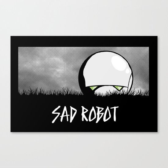 Sad Robot Canvas Print