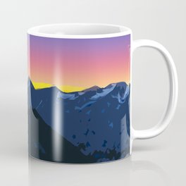 Mount Stuart Sunset Poster Coffee Mug