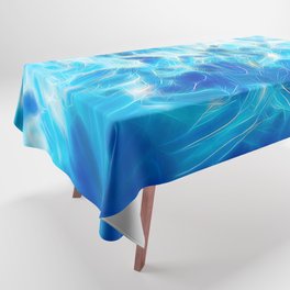 Bright Blue Abstraction Tablecloth