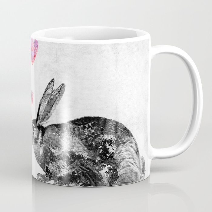 Bunny Rabbit Art - Hopped Up On Love 2 - By Sharon Cummings Coffee Mug