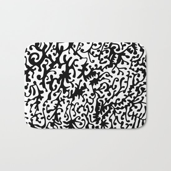 black organism Bath Mat