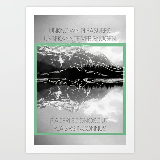 Unknown Pleasures Art Print