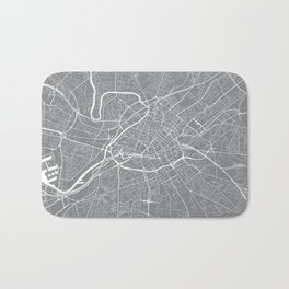 Manchester, UK, City Map - Grey Bath Mat | Grey, Uk, Map, Graphicdesign, Rail, Topography, Aerial, Centre, Britain, River 