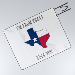 I'm From Texas, Fuck You Picnic Blanket