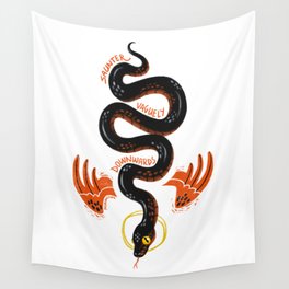 Good Omens- Saunter Vaguely Downwards Wall Tapestry