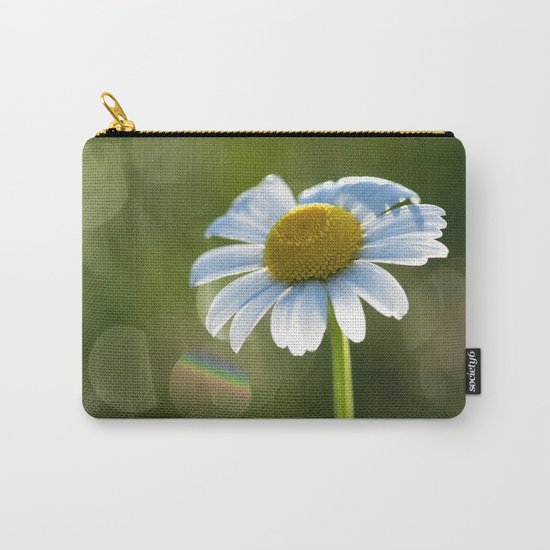 Daisy after rain at backlight Carry-All Pouch