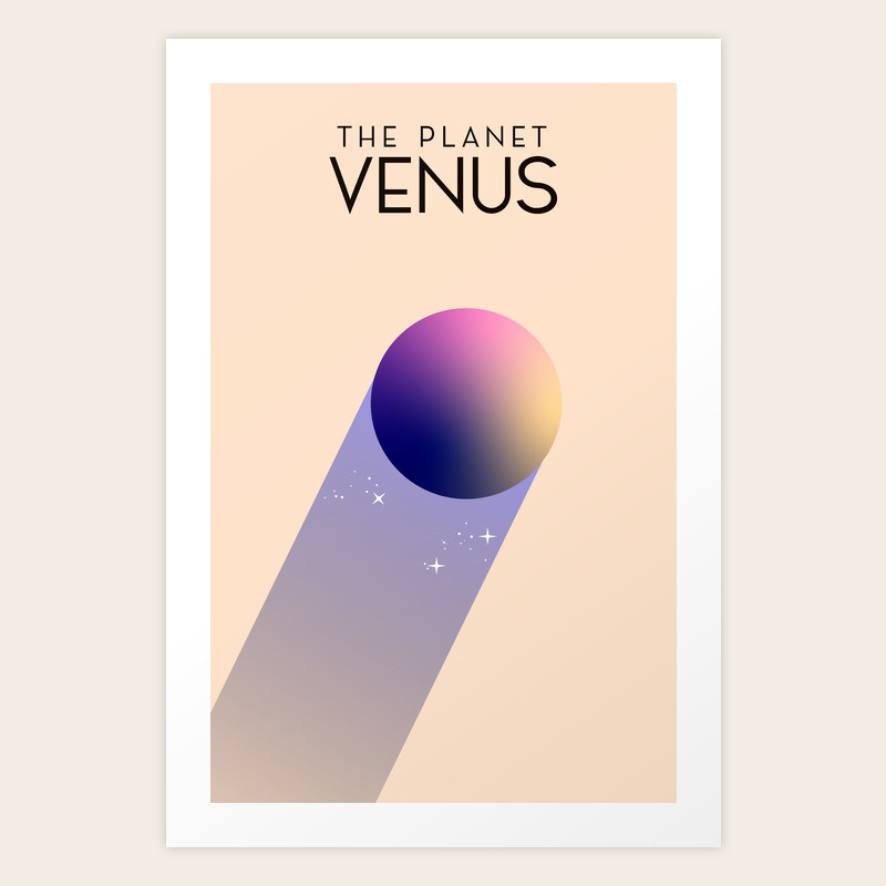 The Planet Venus Art Print By Nicholasgreen Society6