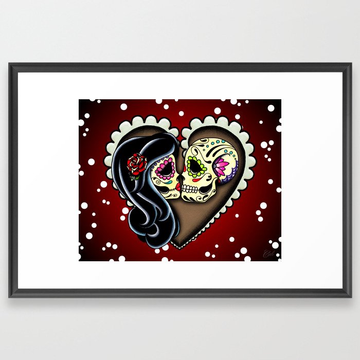 Download Ashes - Day of the Dead Couple - Kissing Sugar Skull ...