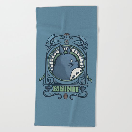 Forest Spirit Nouveau Beach Towel