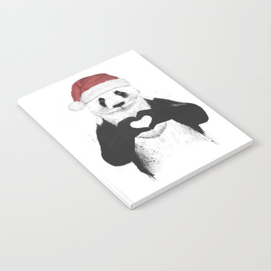 Santa panda Notebook