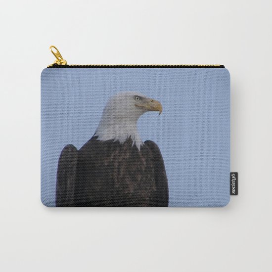 Bald Eagle on Watch along the Kenai River Carry-All Pouch