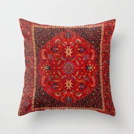 Antique Persian Rug Throw Pillow