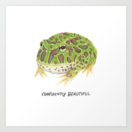 Argentine horned frog Art Print