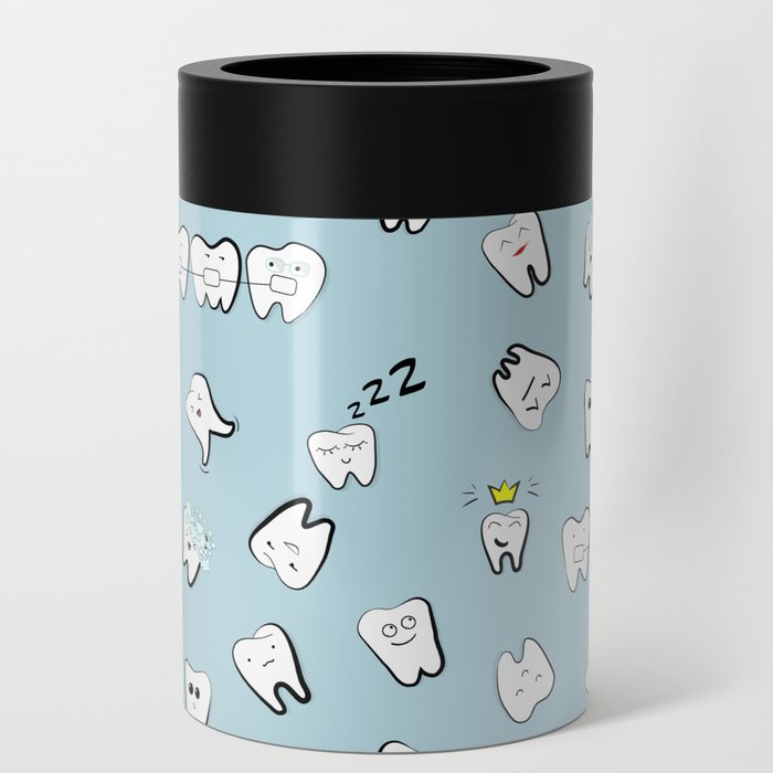 Teeth pattern Can Cooler