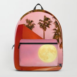 Super Moon At Sunset Backpack
