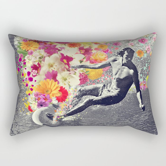 Flower surfing Rectangular Pillow