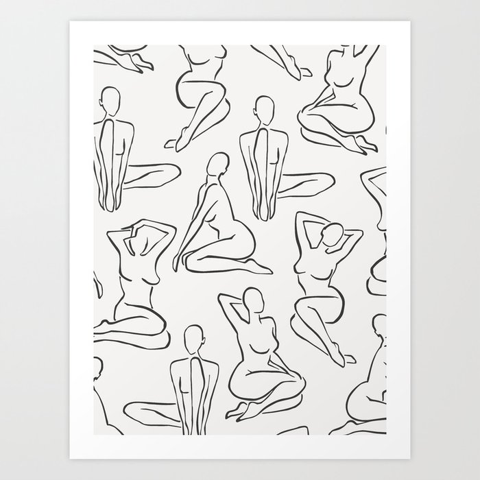 Shapes of the Ladies Art Print