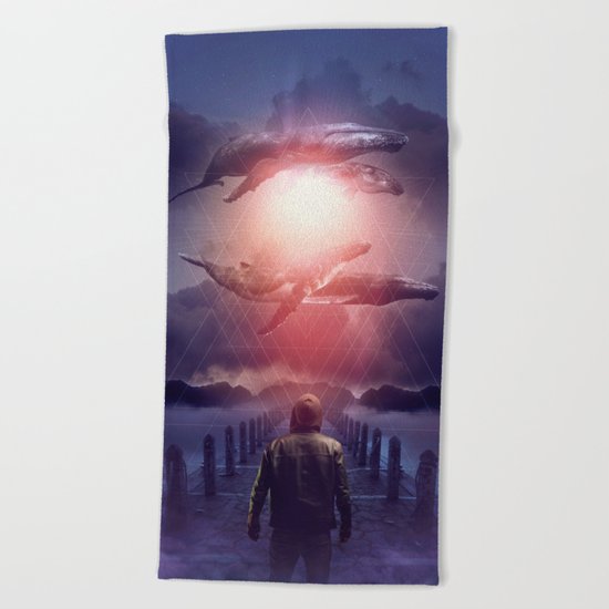 The Space Between Dreams & Reality Beach Towel