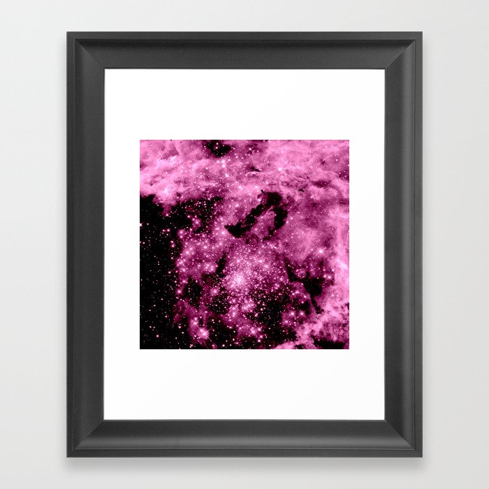 Mauve Galaxy Framed Art Print