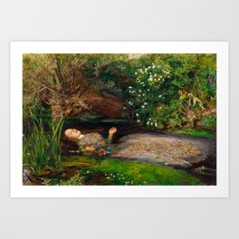 Ophelia - John Everett Millais Art Print