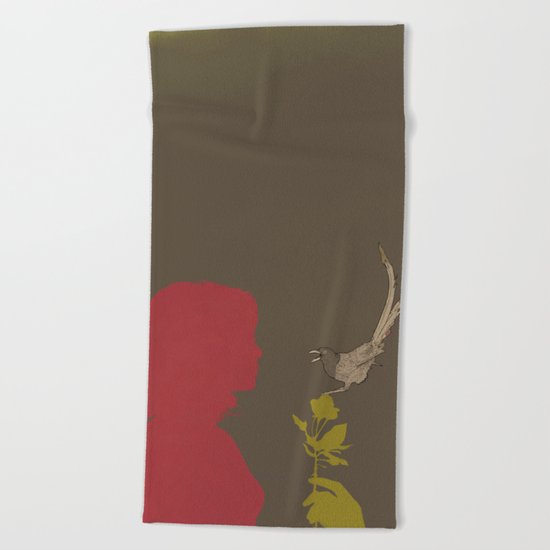 Toma Un Flor Beach Towel