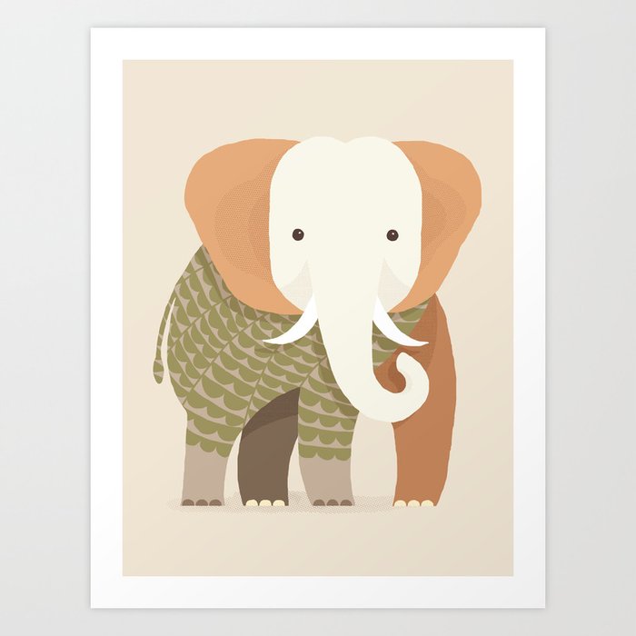 Whimsical Elephant Art Print
