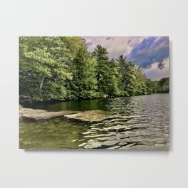 Lake Minnewaska in August Metal Print | Lake, Lakeminnewaska, Color, Photo, Landscape, Digital 