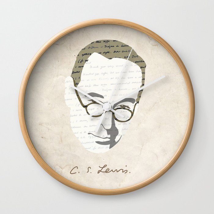 C.S. Lewis Wall Clock