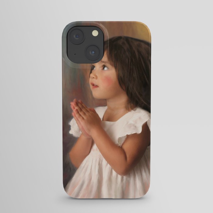 Precious child praying iPhone Case
