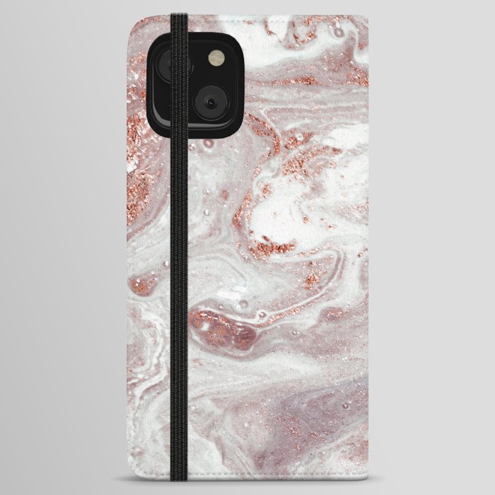 Marble And Copper  iPhone Wallet Case