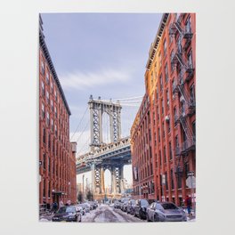 Manhattan Bridge View | New York City | Travel Photography Poster