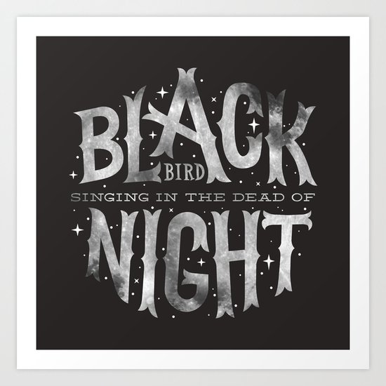 Blackbird Art Print