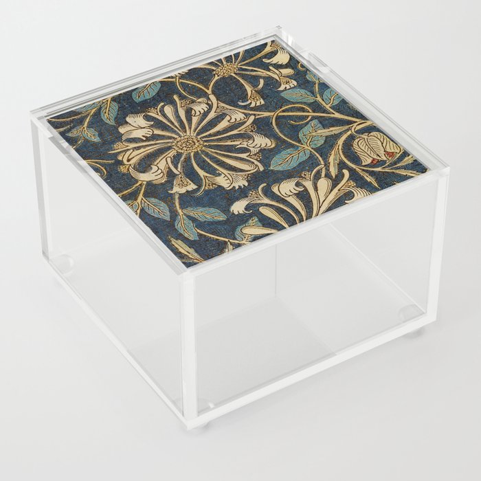 William Morris Honeysuckle Floral Pattern Acrylic Box