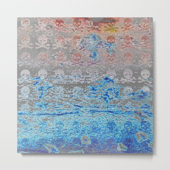 Dead Frost Skulls (Lighter) Metal Print