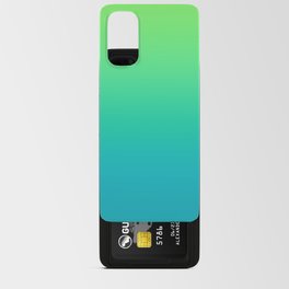 Lime Green to Teal Blue Gradient Android Card Case