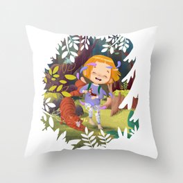 Magic of the forest Throw Pillow