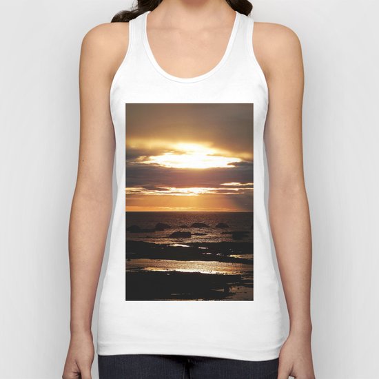 Copper Seascape Delight Unisex Tank Top