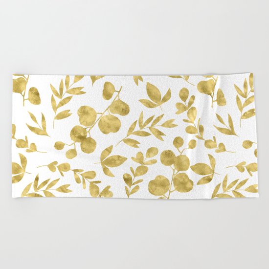 Golden Meadow Beach Towel