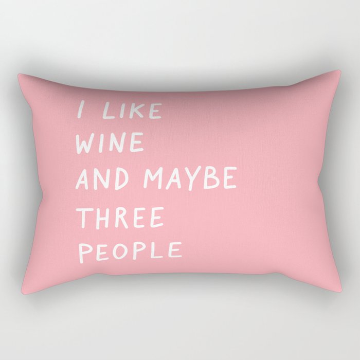 Wine Pink Rectangular Pillow