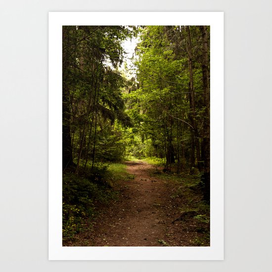 Norwegian woods Art Print