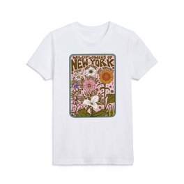 New York Wildflowers Kids T Shirt