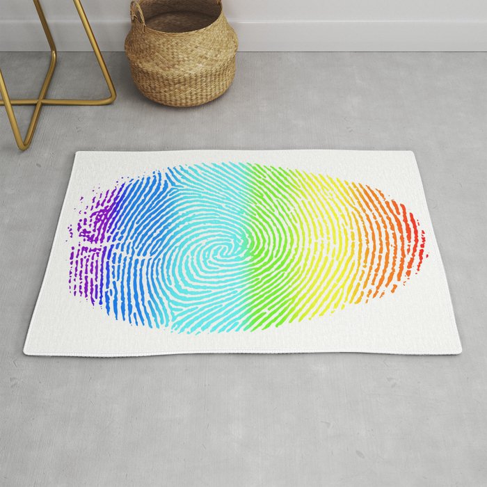 RAINBOW FINGERPRINT Rug