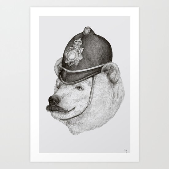 Bearly Legal Art Print