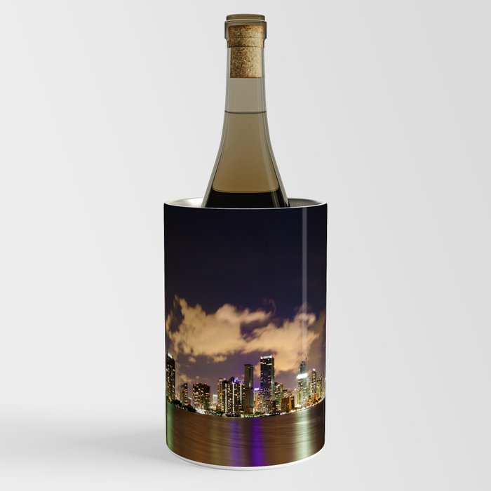 Downtown Miami Night Wine Chiller