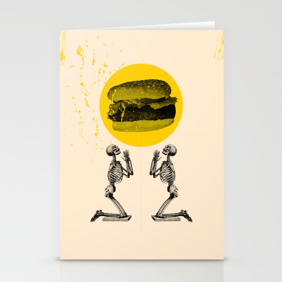 Hamburger Pray Stationery Cards