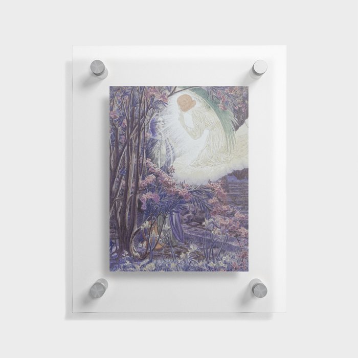 I saw an angel Floating Acrylic Print