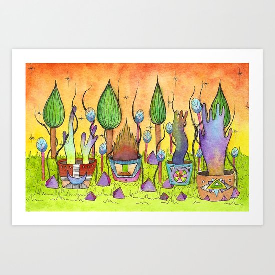 Dream Garden 1 Art Print