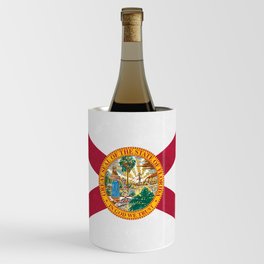 Florida State Flag Sunshine State Banner Emblem Symbol American Flags Wine Chiller